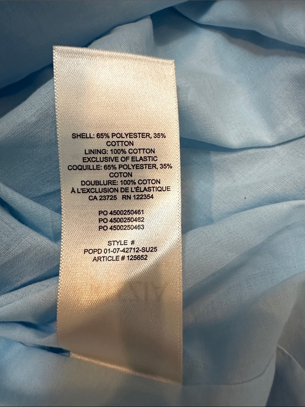 Babaton by Aritzia Skyline Blue Pleated Asymmetrical Skirt. NWT. Medium. - Picture 9 of 10